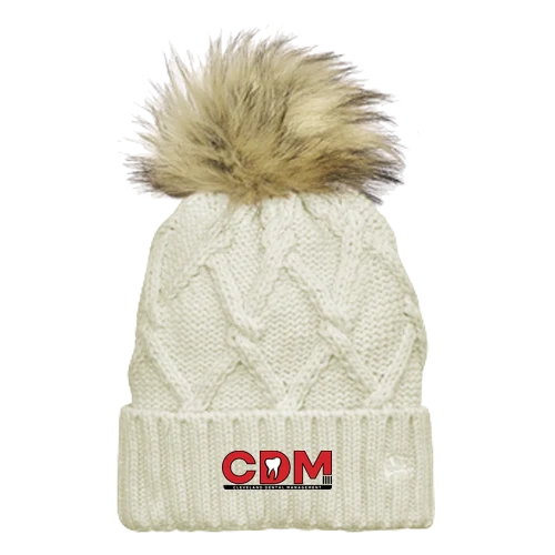 Faux Fur Pom Beanie, Ivory