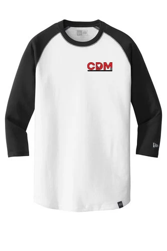Men's Heritage Blend 3/4-Sleeve Baseball Raglan Tee, Black/White