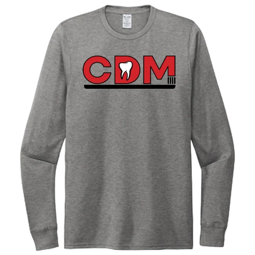 Men's Tri-Blend Long Sleeve Tee, Aluminum Grey