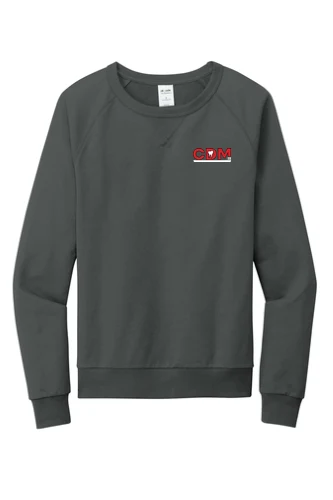 Unisex Organic Cotton Crewneck Sweater, Terrain Grey