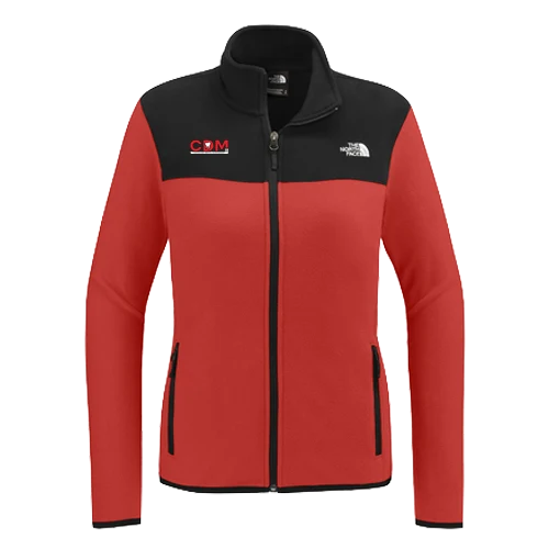 Red North Face fleece with the CDM logo