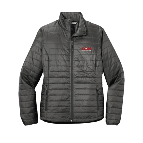 Women's Packable Puffy Jacket, Sterling Grey/Graphite